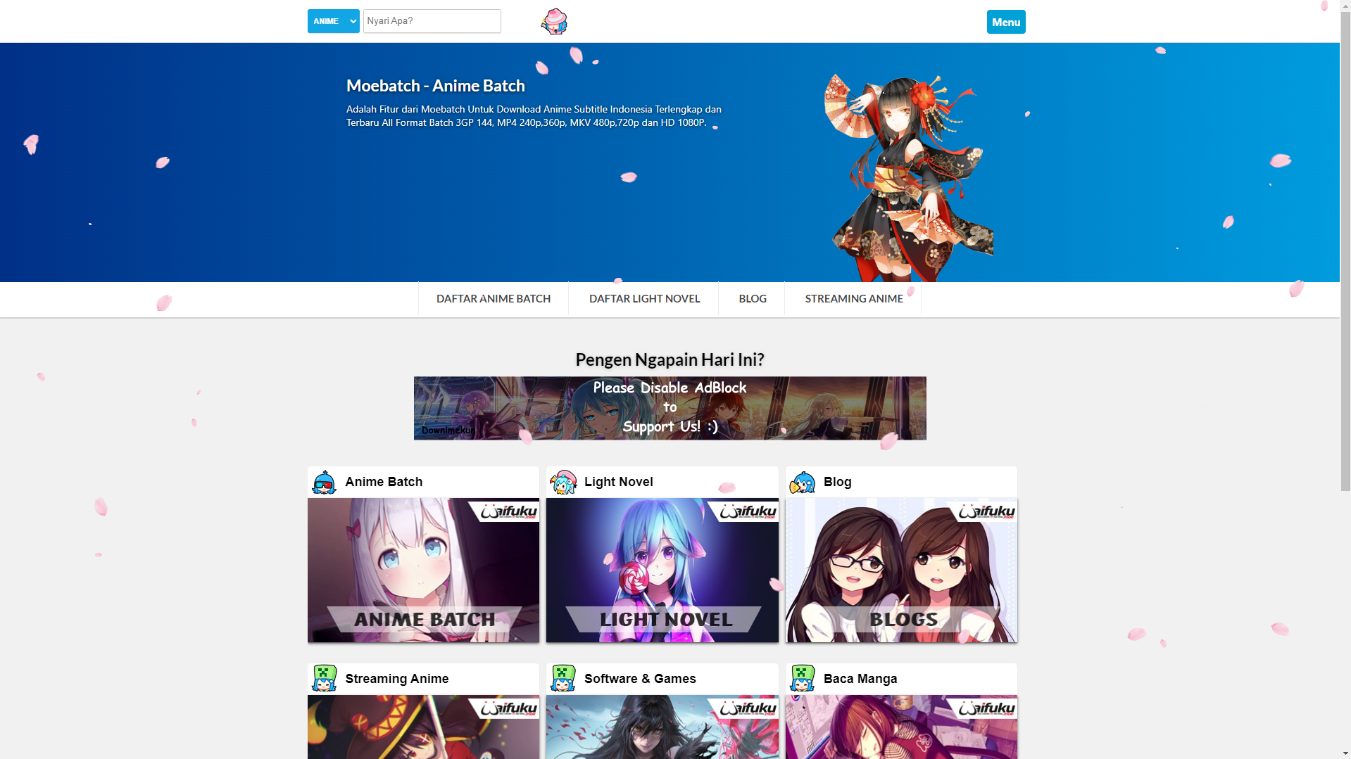 Waifuku Landing Page